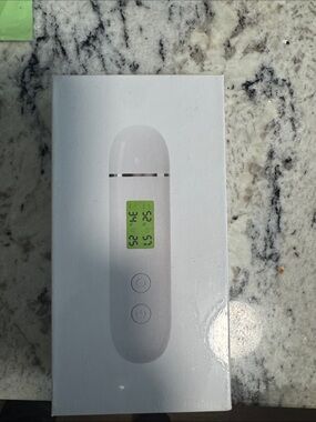 White Portable Digital Skin & Moisture Analyzer with Green LCD